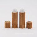 Eco-Friendly Bamboo Cylinder Lip Balm Container Tube